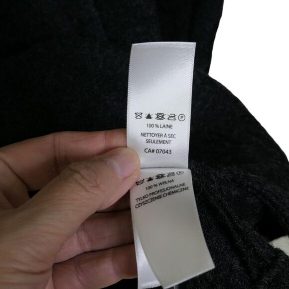 NWT Nanette Lepore 2XL 100% Wool Gray Embroidered Unlined Knee Length Coat - Picture 13 of 16